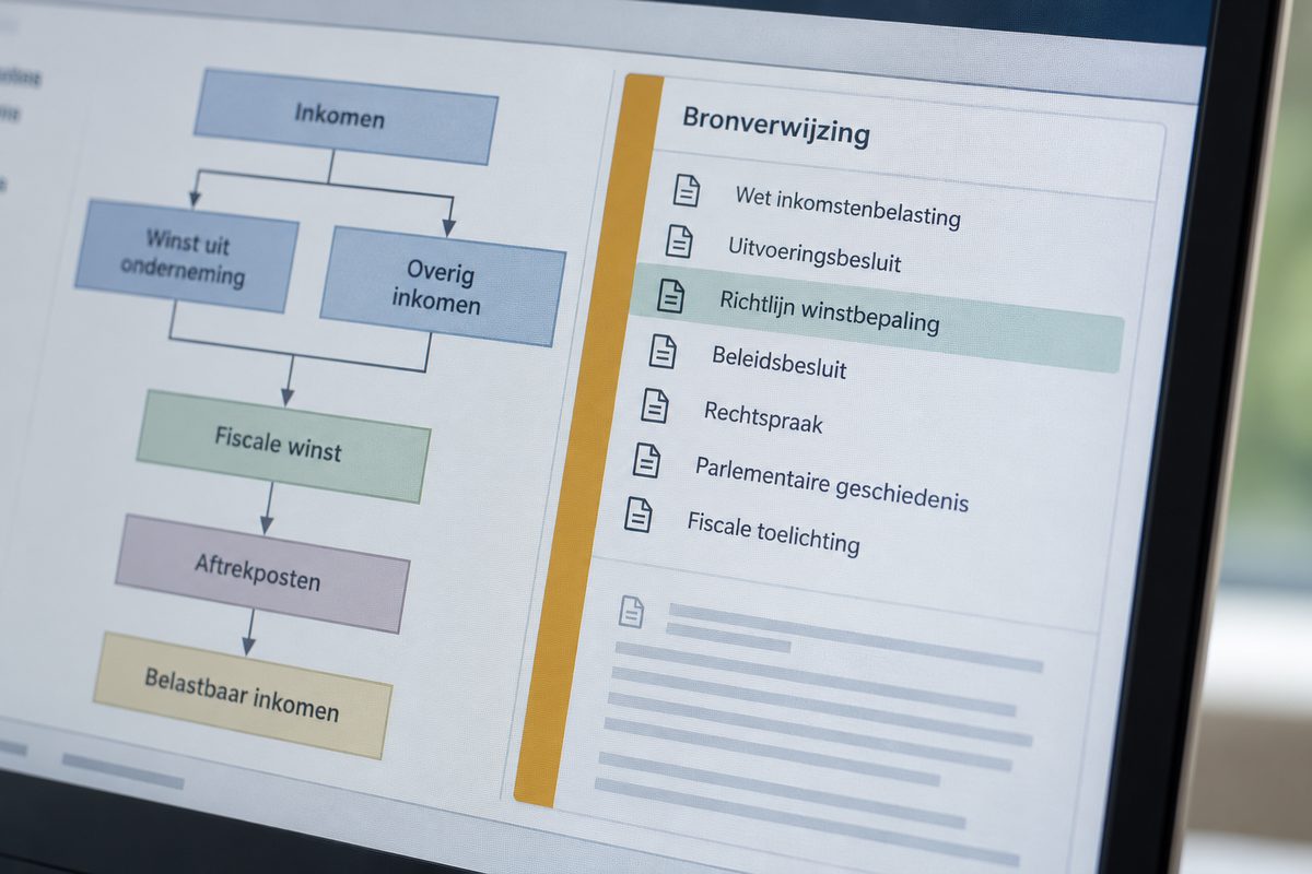 Uitvergrote bronverwijzing naast een modelveld