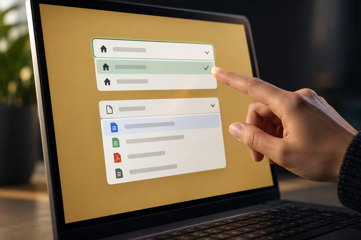 Verschillende invoervelden voor eigendom en bronbestanden