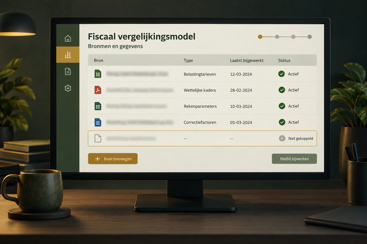 Bronnenlijst met een gemarkeerde ontbrekende bijlage